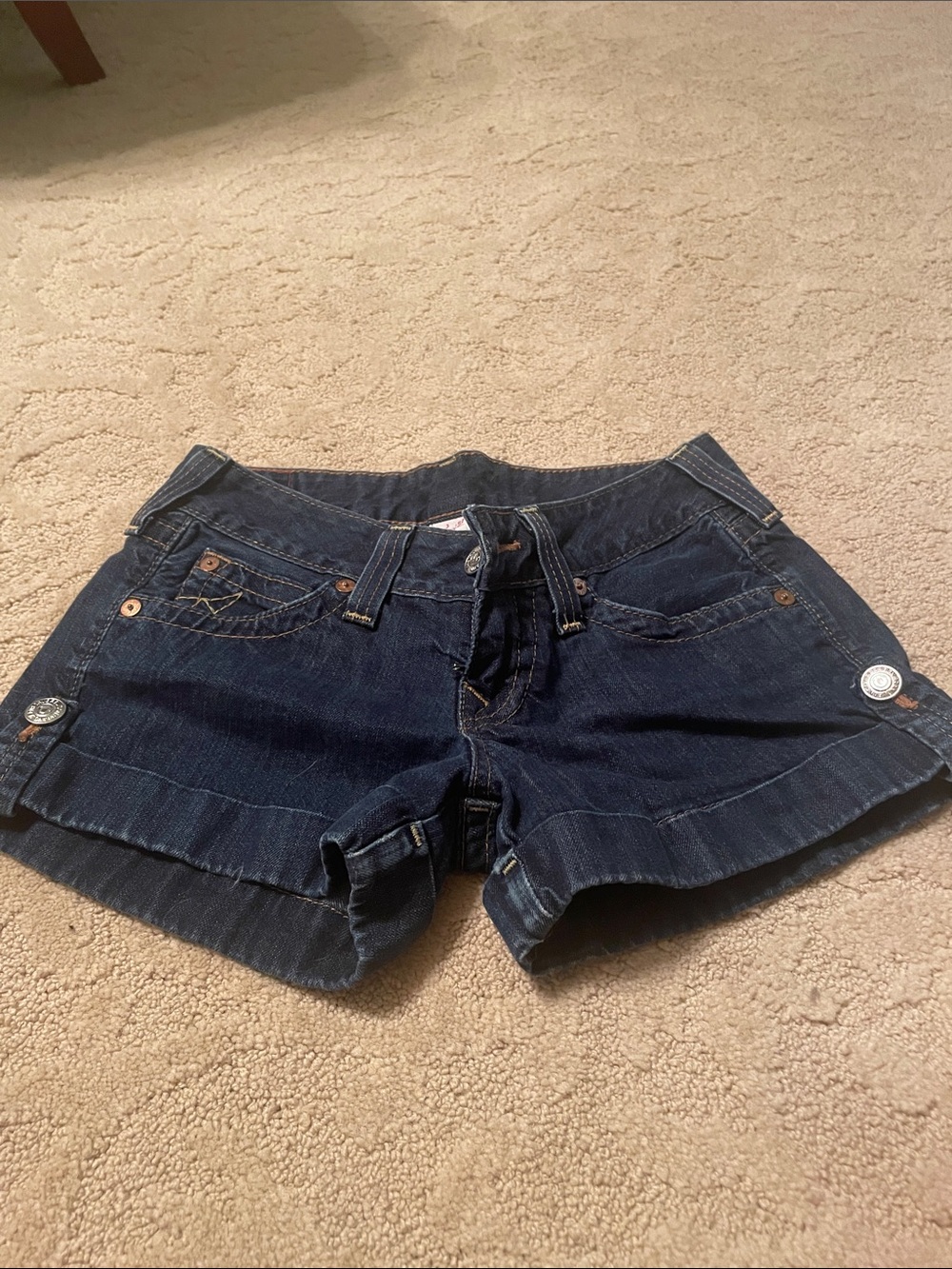 💙True Religion Dark Indigo Denim Short Shorts for Women💙